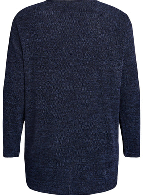Zizzi Vig Top in Navy