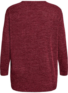 Zizzi Vig Top in Wine