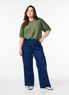 Zizzi Vilma Blouse in Green