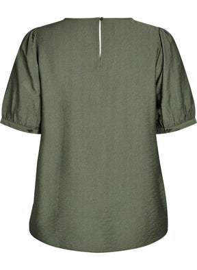 Zizzi Vilma Blouse in Green
