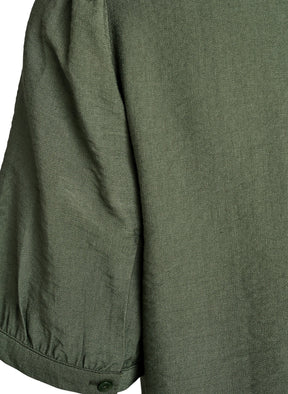 Zizzi Vilma Blouse in Green