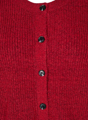 Zizzi Vista Cardigan in Red