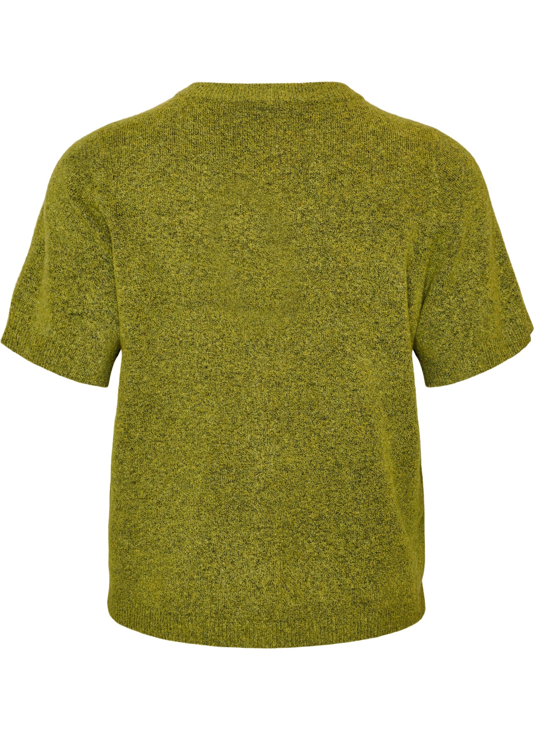 Zizzi Vista Short Sleeve Cardigan in Green 