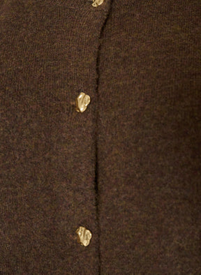 Zizzi Vista Waistcoat in Chocolate Brown 