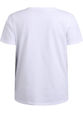 Zizzi Vivia T-Shirt in White