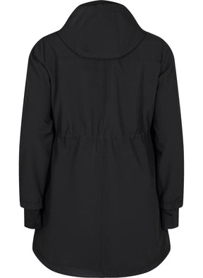 Zizzi Waterproof Coat in Black