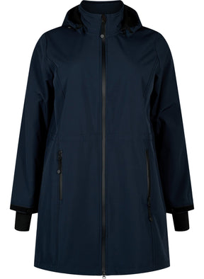 Zizzi Waterproof Coat in Navy