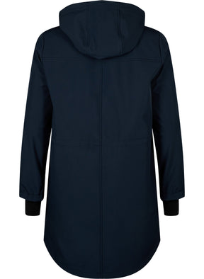 Zizzi Waterproof Coat in Navy