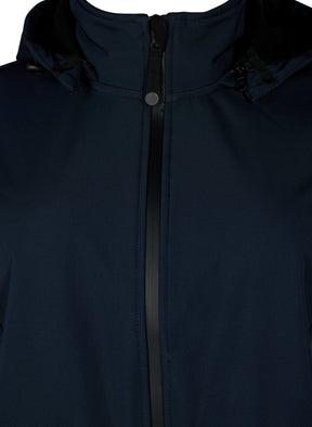 Zizzi Waterproof Coat in Navy