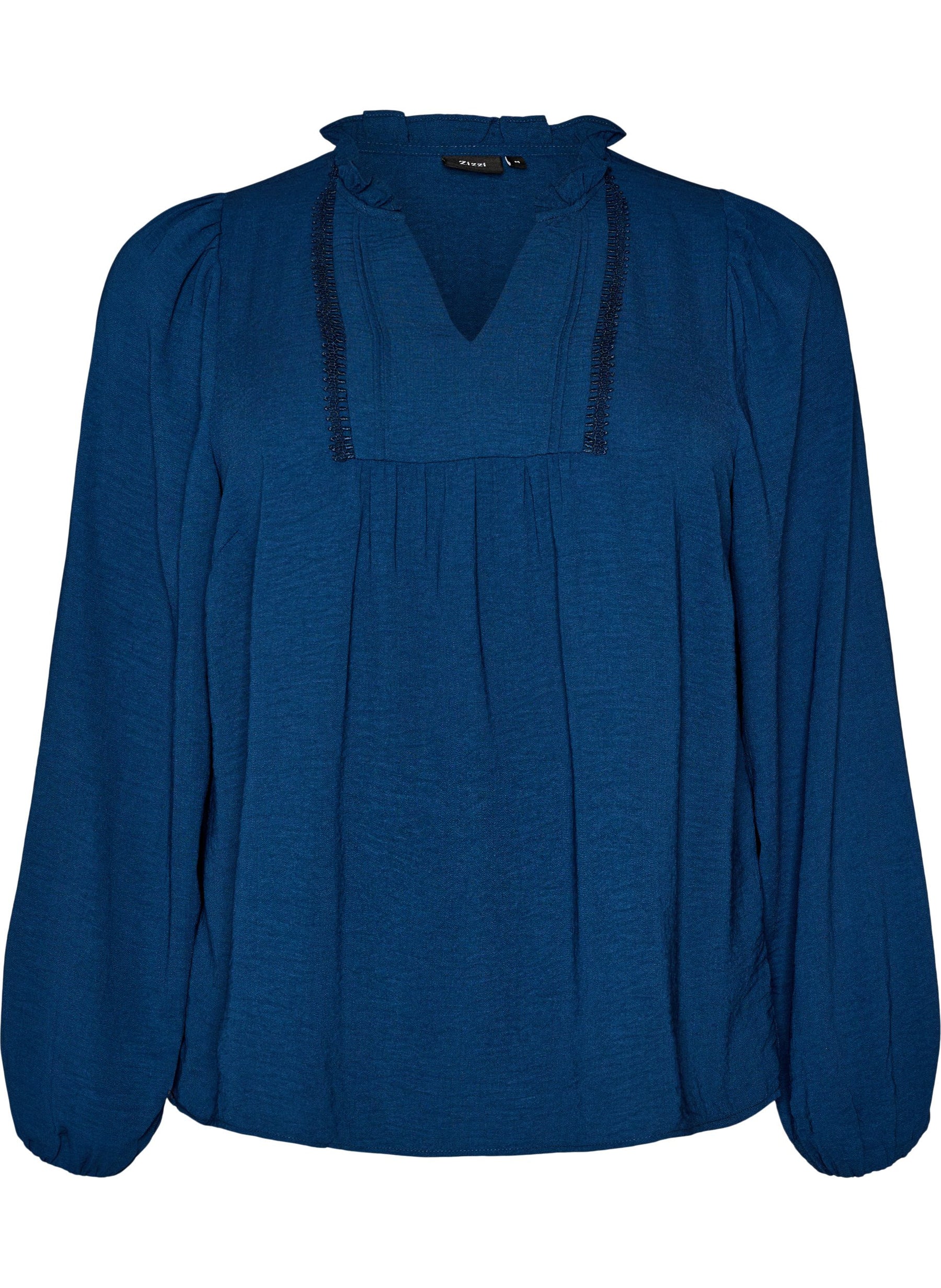 Zizzi Whitney Blouse in Insignia Blue 