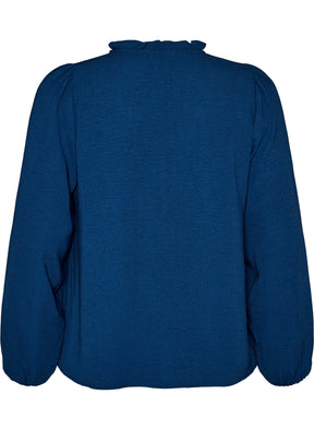 Zizzi Whitney Blouse in Insignia Blue 