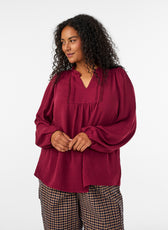 Zizzi Whitney Blouse in Rhododendron 