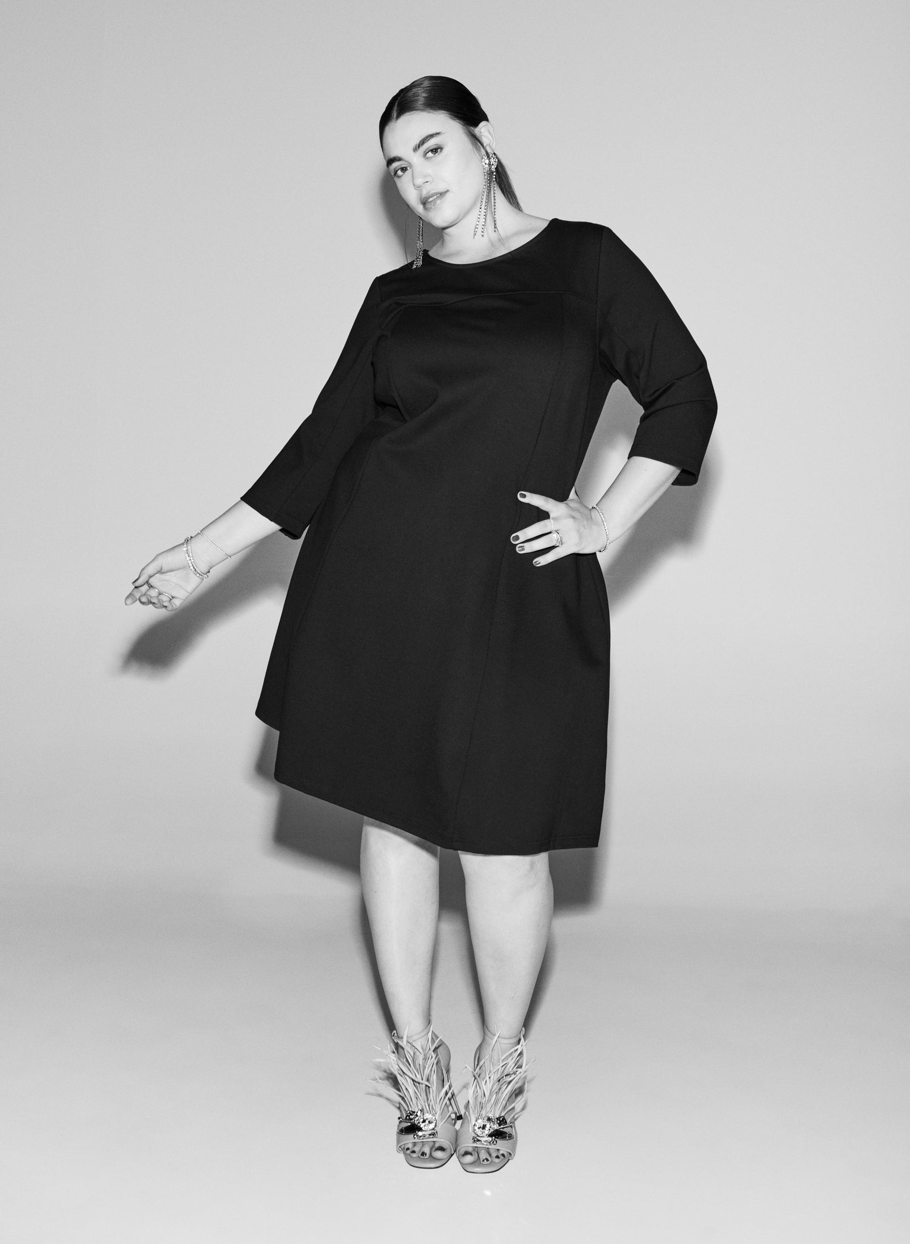 Zizzi Winola Dress in Black  