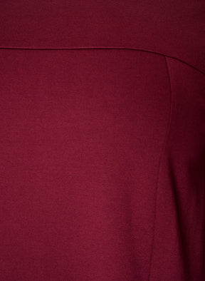 Zizzi Winola Dress in Wine 