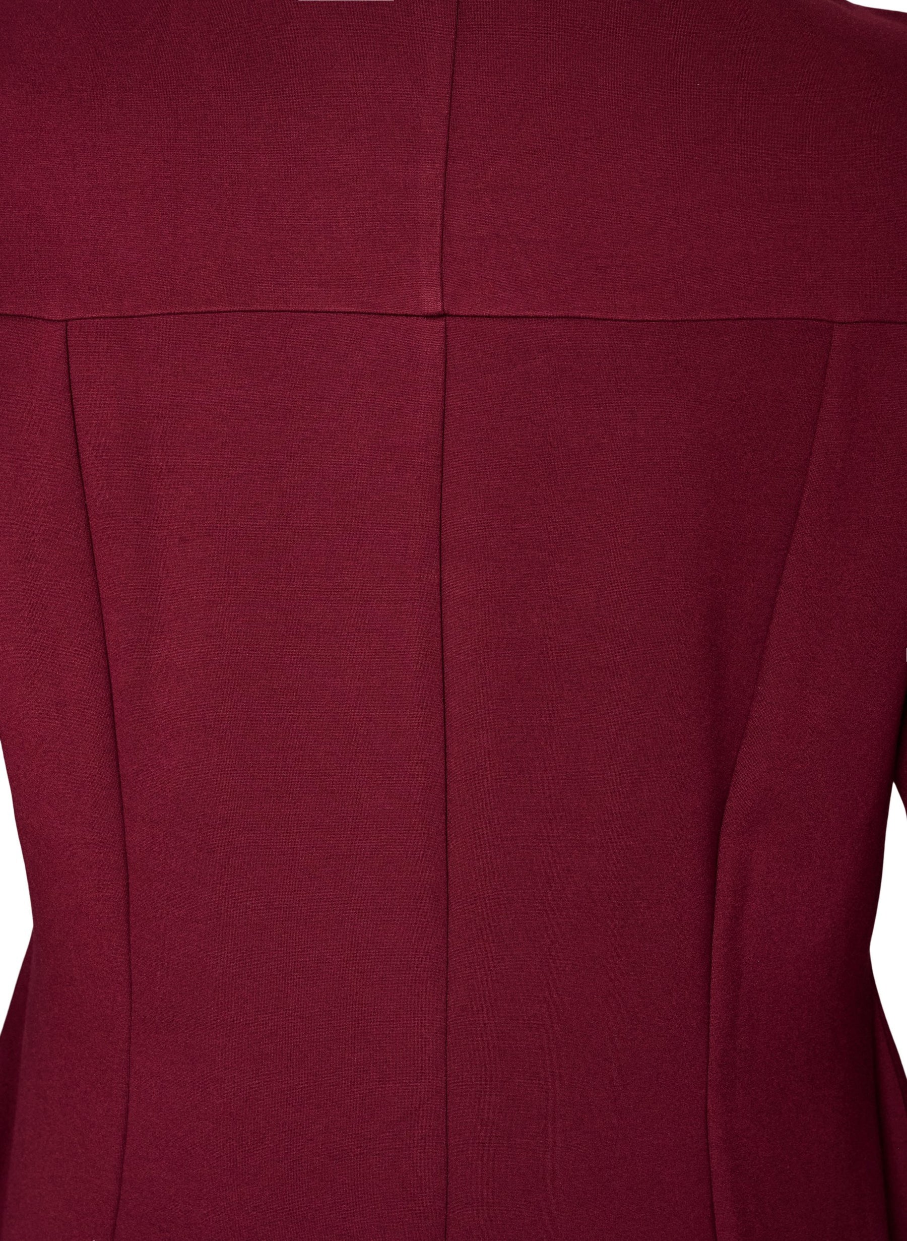 Zizzi Winola Dress in Wine 