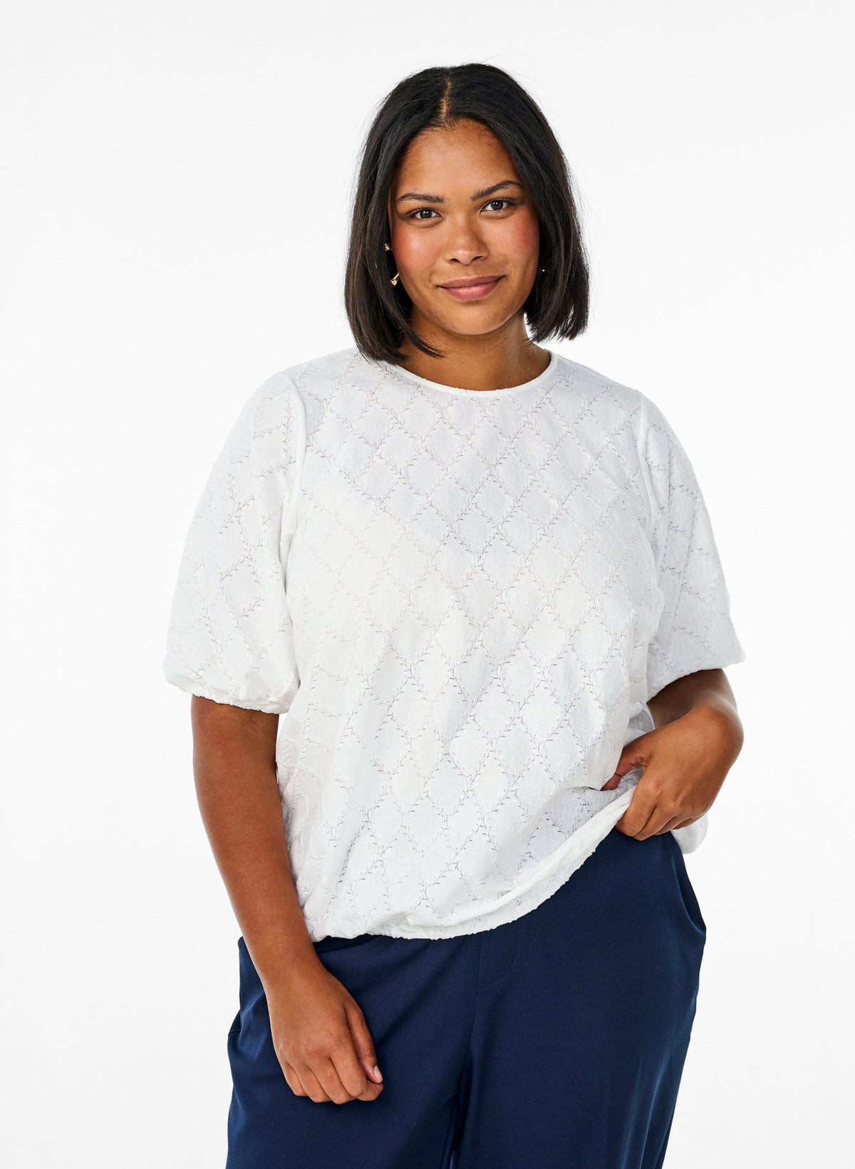 Zizzi Yrsa Blouse in White