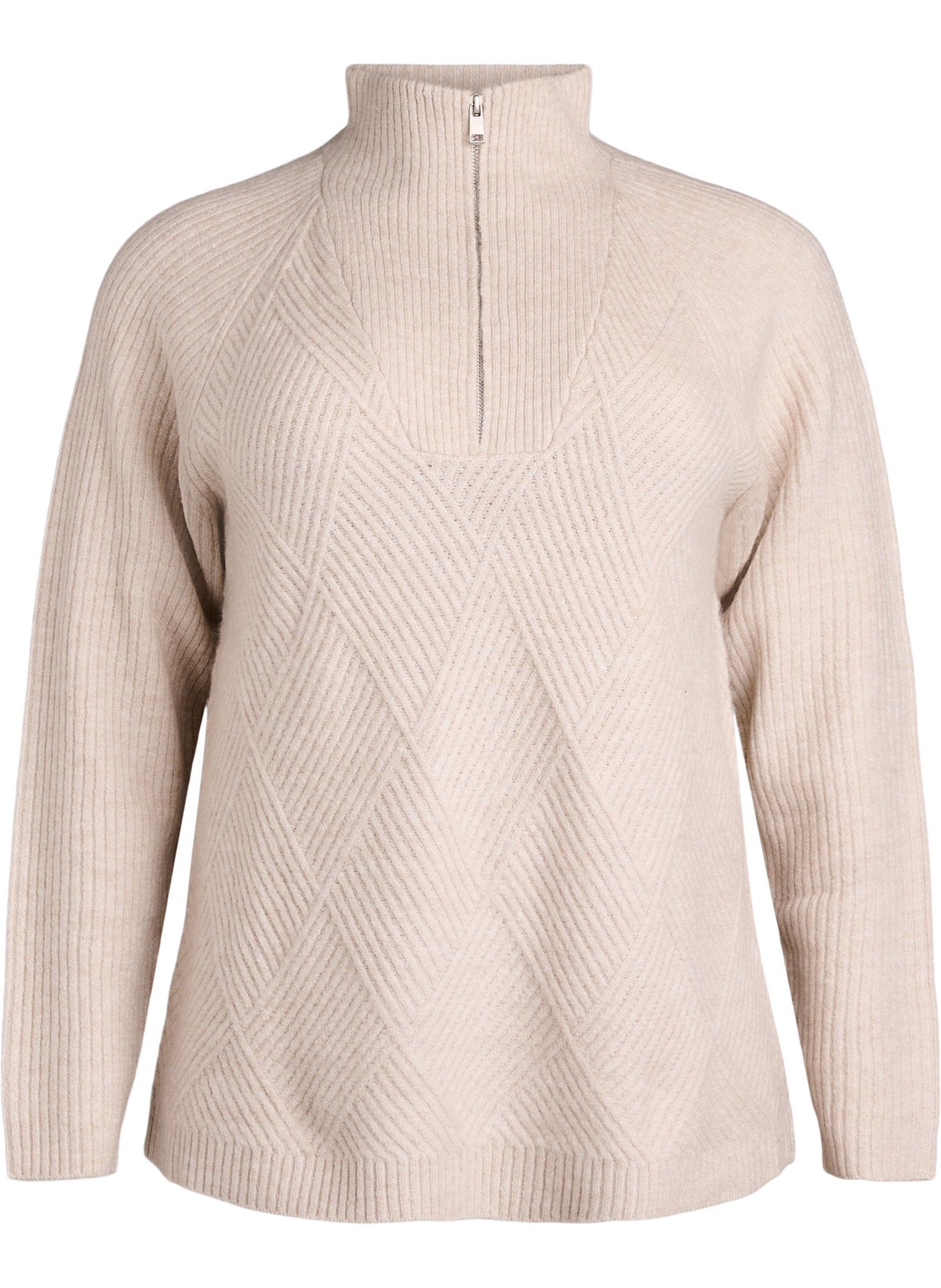 Zizzi Ziggi Jumper in Beige