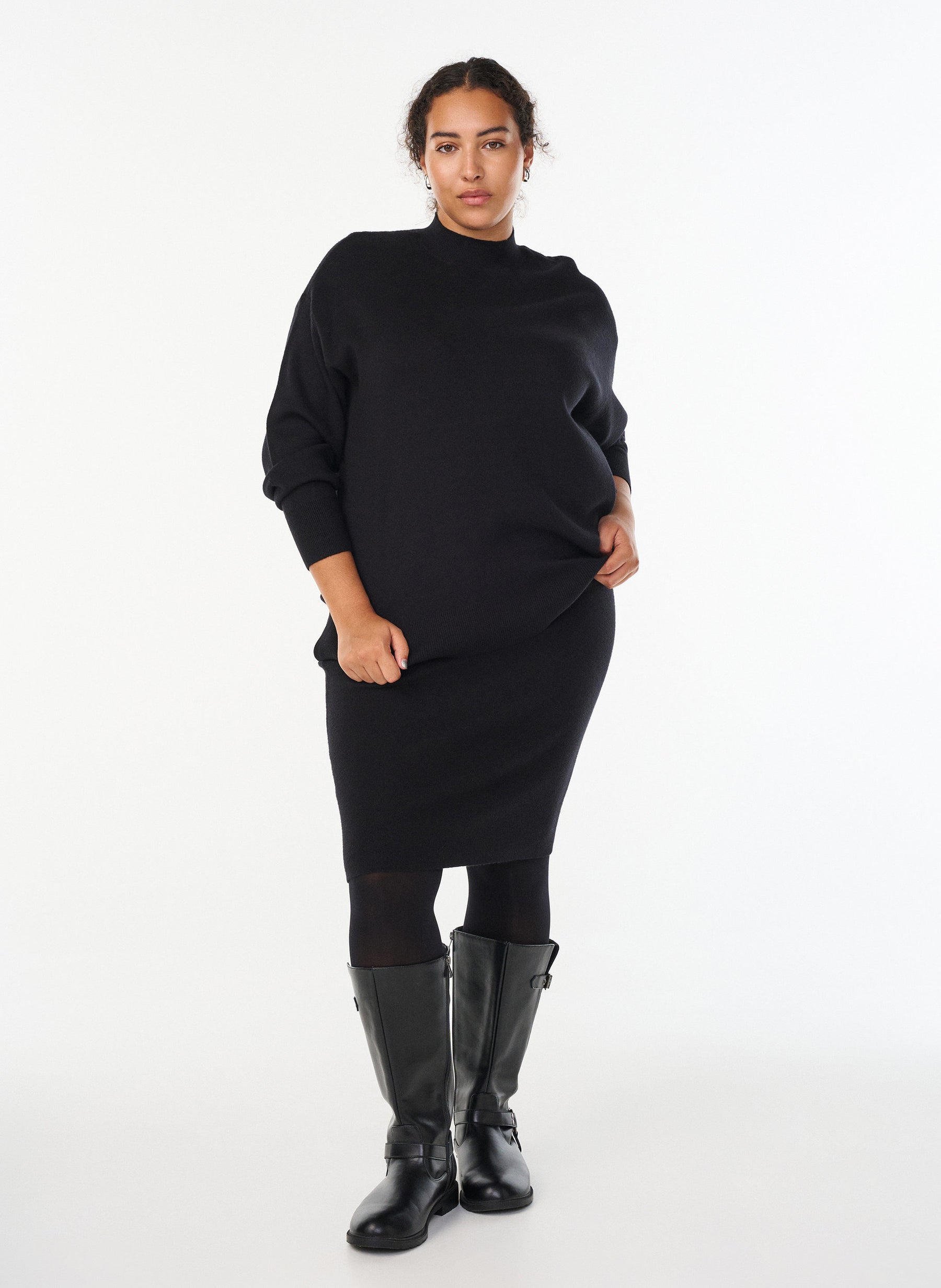 Zizzi Zoe Skirt in Black
