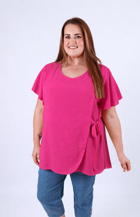 Zoe Blouse in Fuchsia 