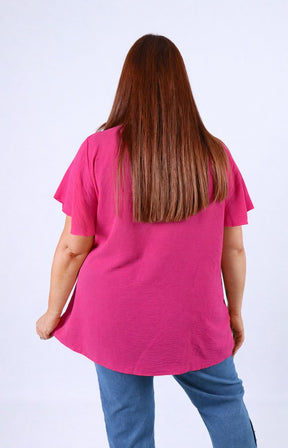 Zoe Blouse in Fuchsia 