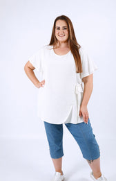 Zoe Blouse in Off White 