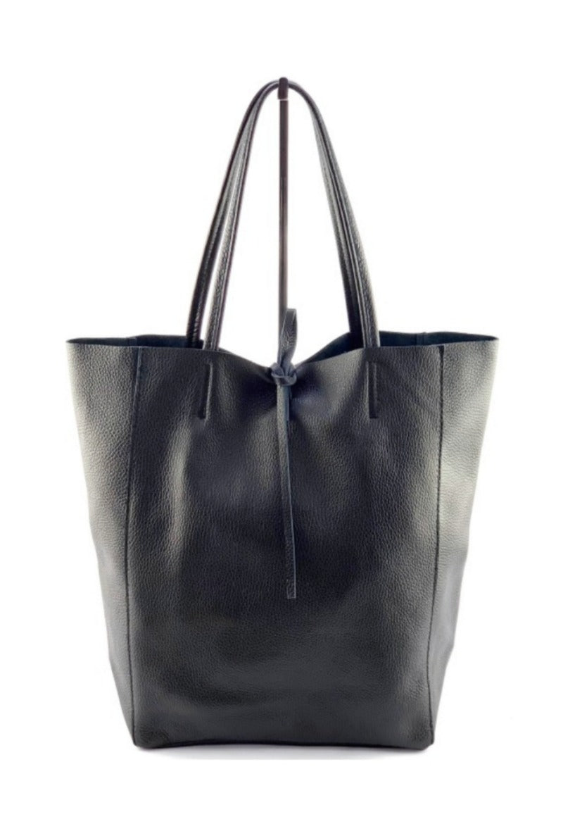 Liz Leather Tote Black Bag