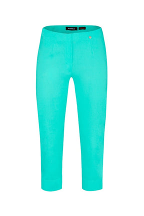 Robell Crop Trousers | Aqua