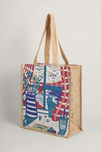 Seasalt Window Jute Shopper Plus Size Clothing WardrobePlus.ie