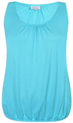 Zhenzi Cairo Vest Top in Aqua