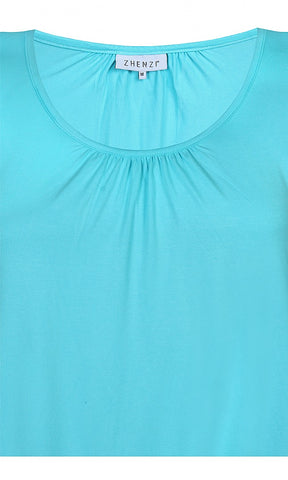 Zhenzi Cairo Vest Top in Aqua