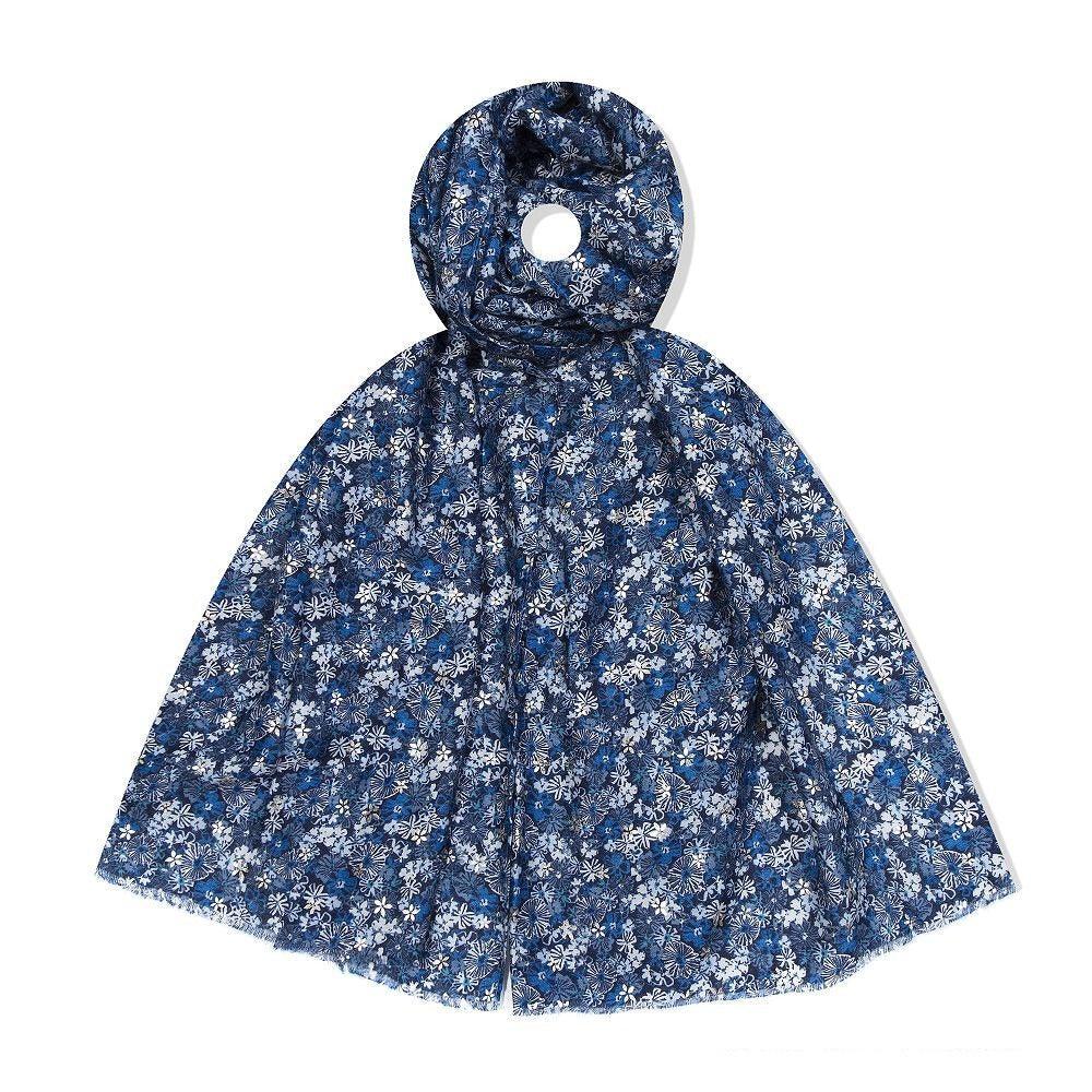 Fern Scarf in Blue