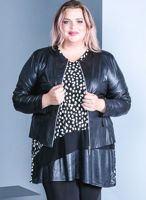 Magna Jacket in Black, Plus Size Clothing