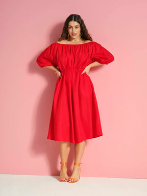 Ulla Popken Dress in Red