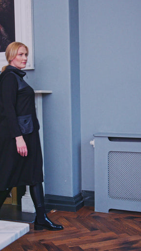 Ora Black and Grey Dress