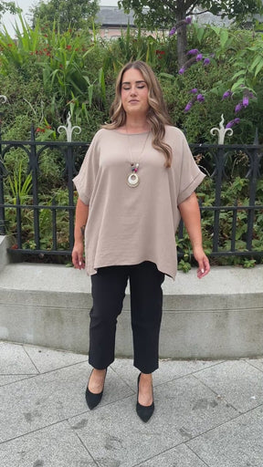 Freya Blouse in Tan