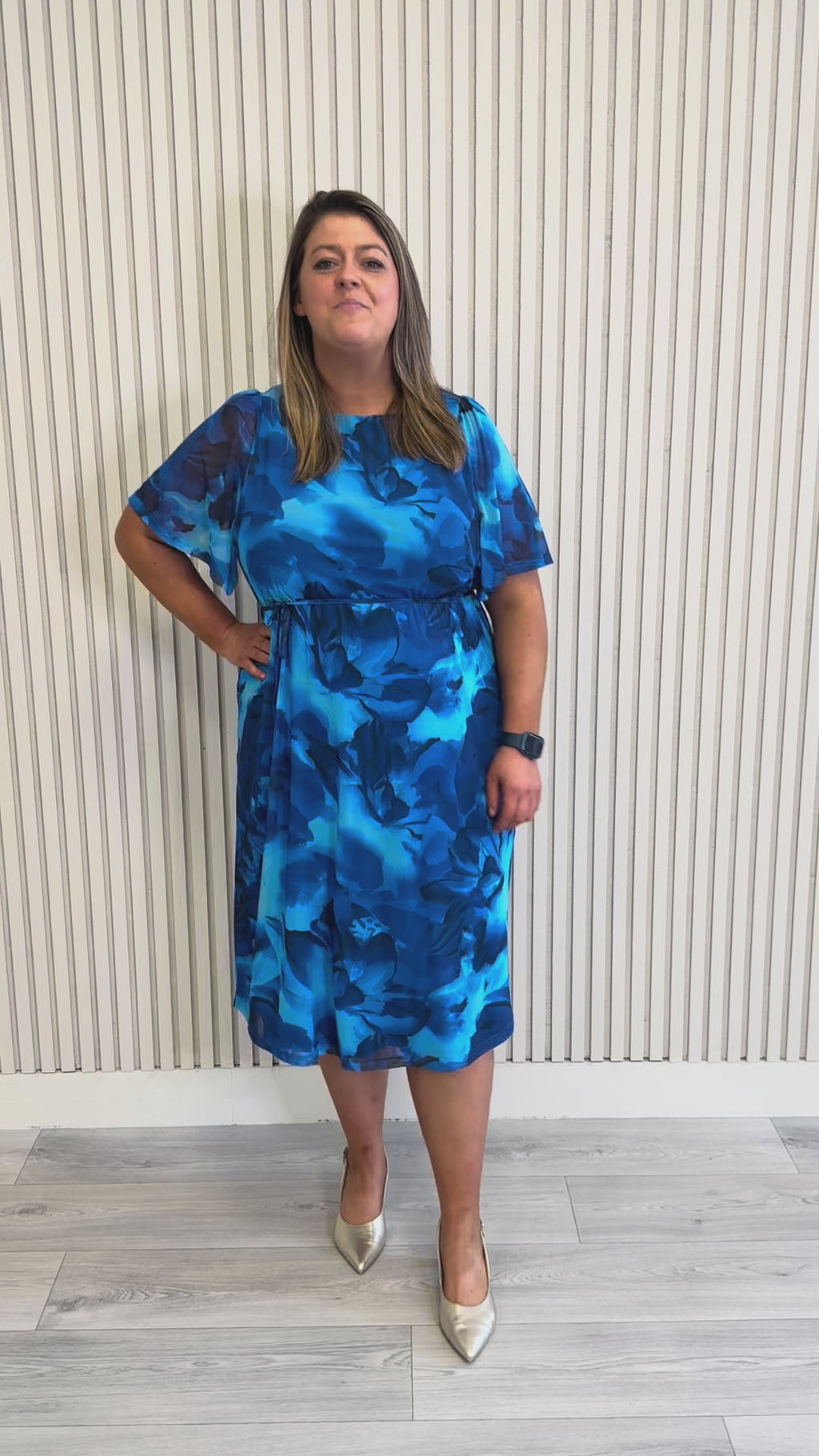Only Carmakoma Forest Dress in Blue Flower