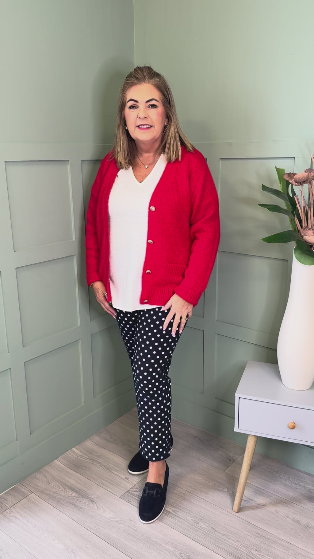 Only Carmakoma Maggie Cardigan in Red