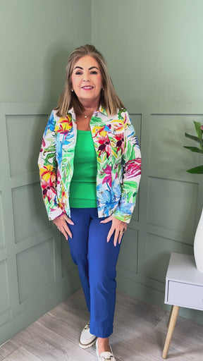 Robell Happy Jacket in Tropical Flower