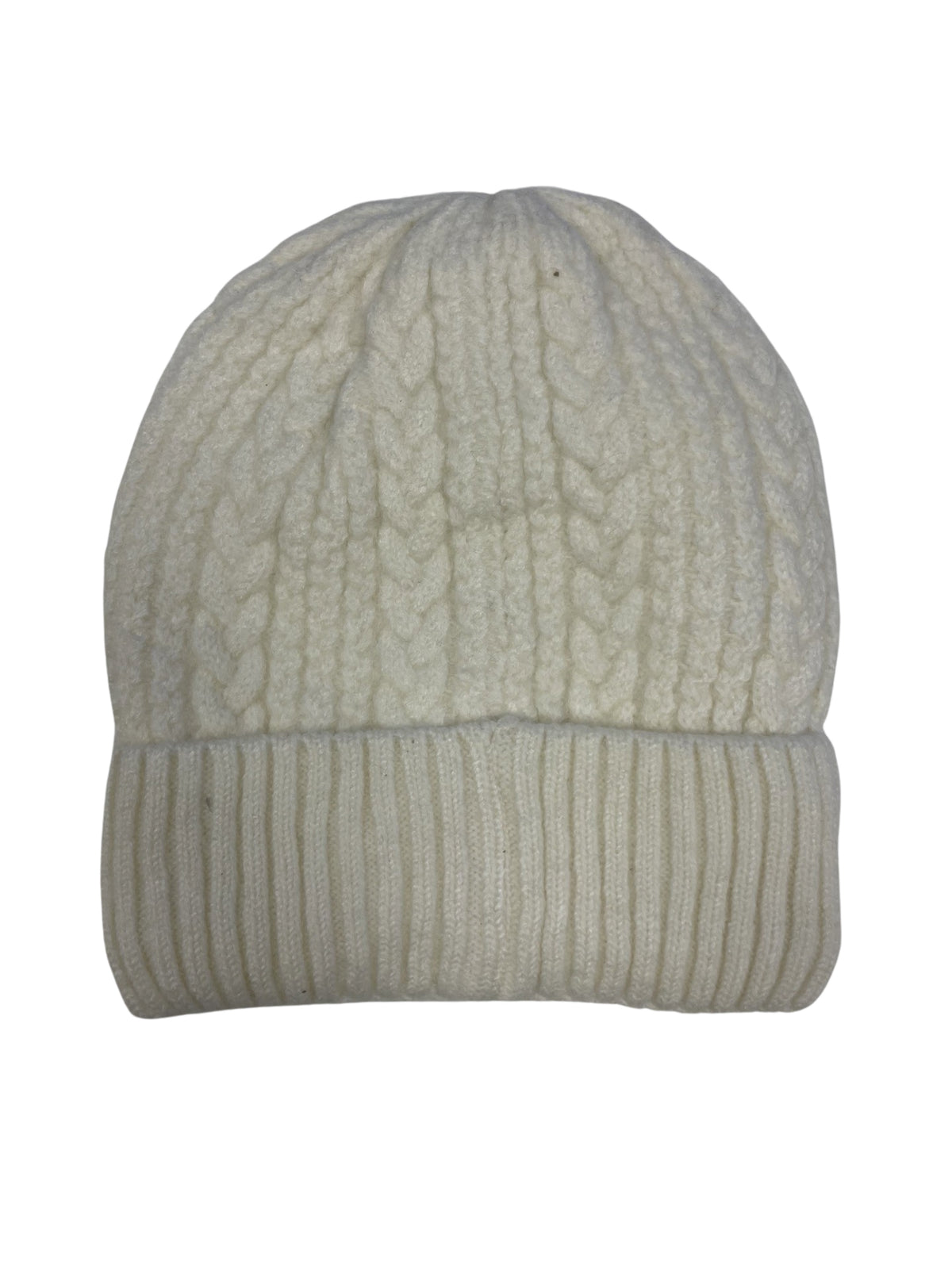 Cable Knit Hat in Cream
