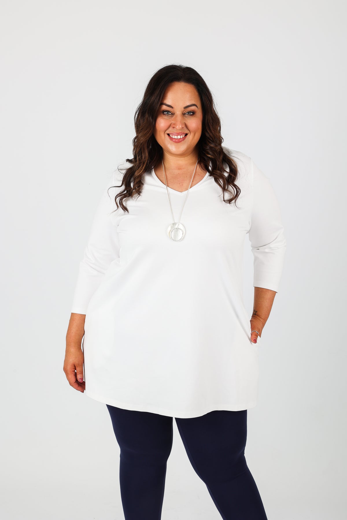 Mellomi Becky Tunic in White