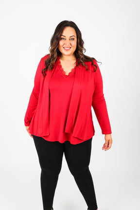 Mellomi Cleo Cardigan in Red