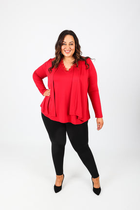 Mellomi Cleo Cardigan in Red