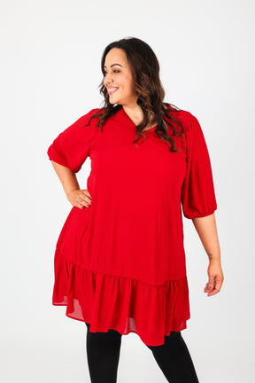 Mellomi Holly Dress in Red