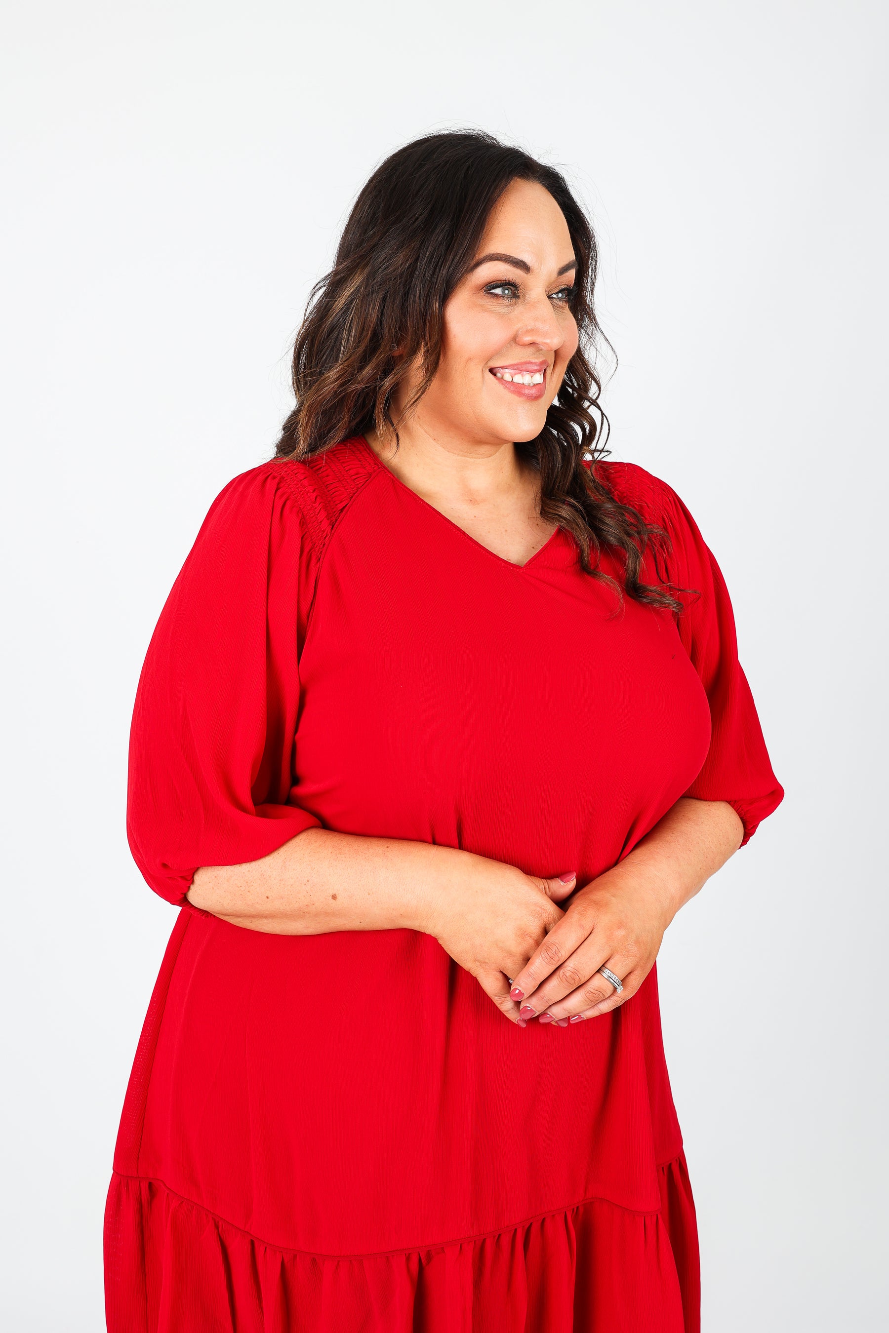 Mellomi Holly Dress in Red