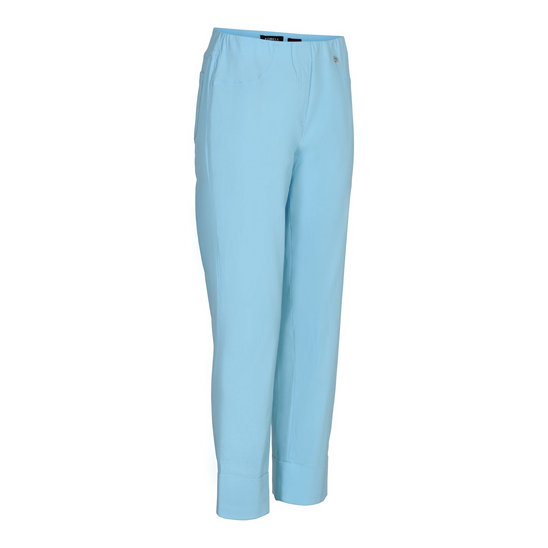 Robell 7/8ths Trousers in Aqua Blue