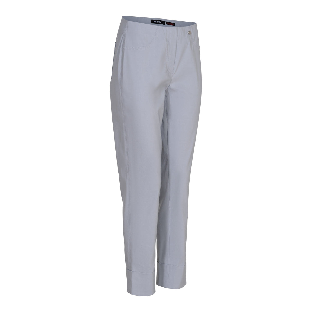 Robell 7/8ths Trousers | Light Grey - Wardrobe Plus