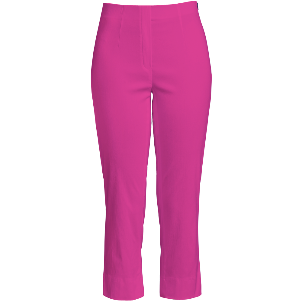 Robell Crop Trousers | Raspberry Pink - Wardrobe Plus