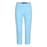 Robell Crop Trousers | Turquoise - Wardrobe Plus