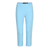 Robell Crop Trousers | Turquoise - Wardrobe Plus