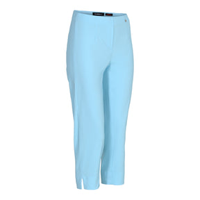Robell Crop Trousers | Turquoise - Wardrobe Plus